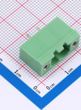 XY2500V-DS-5.08-2P 插拔式接线端子 螺丝固定 1x2P 5.08mm 排数: