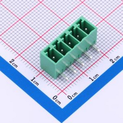 MX15EDGRC-3.81-05P-GN01-Cu-A 插拔式接线端子 1x5P 3.81mm 排数