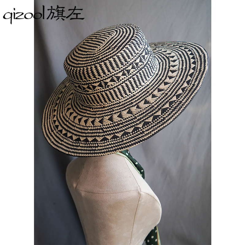 草帽遮阳帽女优雅复古