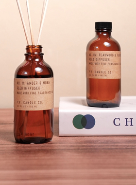 pfcandle co无火香薰pf藤条扩香氛进口精油持久室内高级琥珀苔藓