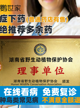 鹦鹉兽医生在线问诊疗看病咨询虎皮牡丹玄凤小太阳和尚鸟禽类医院