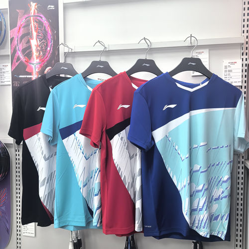 李宁羽毛球服短袖衣服