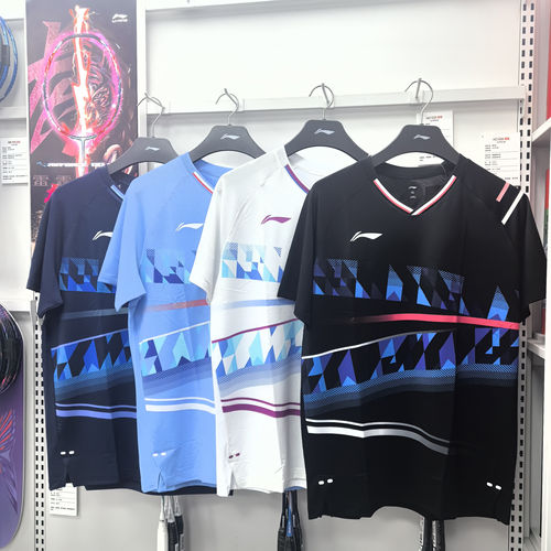 李宁羽毛球服短袖国际大赛服