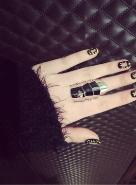 包邮饰品首饰nana同款四节骨节戒土星戒指金色银色j003j004