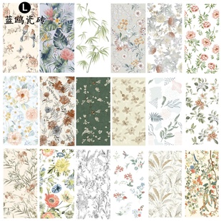 仿古瓷砖400x800厨房浴室厕所卫生间墙砖餐厅背景墙花片花砖地砖