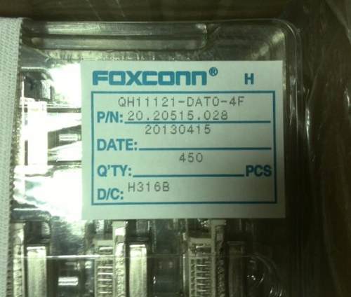 富士康QH11121-DAT0-4F DVI连接器 母座 29PIN 直角 公司现货