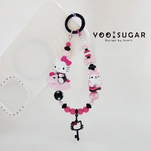 HelloKitty手机链挂绳挂件装饰ccd相机链包包链水杯链可爱礼物