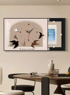 速发风关表箱装饰画弱电箱电闸开挡遮电装饰轻奢高级感配电箱挂画