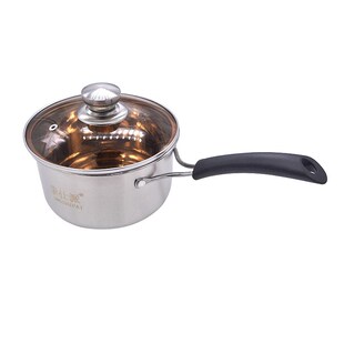 速发单柄奶锅奥氏体不锈钢奶锅煮面锅牛宝热宝奶锅无可汤锅磁批