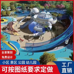 速发户力儿外游乐场设施幼儿园室外不锈钢滑梯组合大型无动童设备