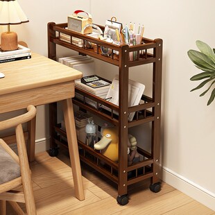 速发夹缝置物架层小多落缝隙收纳架柜家用书房书架厨房储物移动地