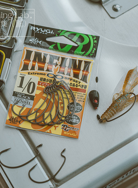日本Ryugi流義infini重障碍强力曲柄钩德州卡罗自由钓组鱼钩路亚