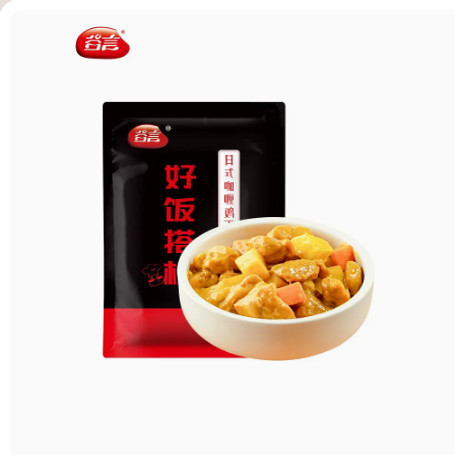 谷言盖浇饭冷冻料理包咖喱鸡丁2包装速食菜/预制菜