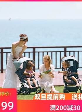 好孩子婴儿推车D850可坐可躺超轻便携折叠避震遛娃车C4017/ORSA