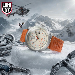 雷美诺时瑞士阿尔卑斯机械夜光男表 户外运动夜光手表1908双表带