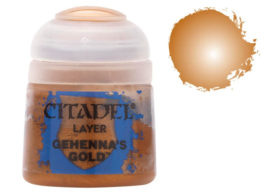 安云战锤 GW漆 Citadel Layer 22-61 Gehenna's Gold 12ml 金属漆
