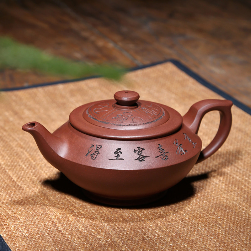 原矿底槽青名家手作汉云紫砂壶