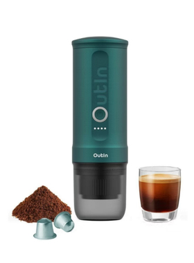 现货Outin Nano便携式电动意式浓缩咖啡机  带冷水自加热功能