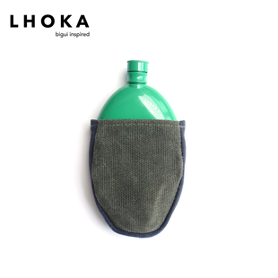 LHOKAboldpebble随身酒壶加厚扁平便携精致质感复古户外hipflask