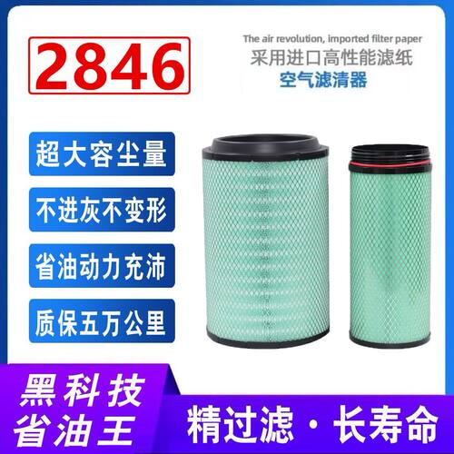 K2846空气滤芯适配新款汕