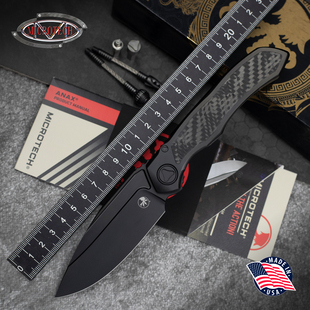 美国Microtech微技术ANAX蜻蜓户外M390钢钛柄高硬度折叠刀dlc涂层