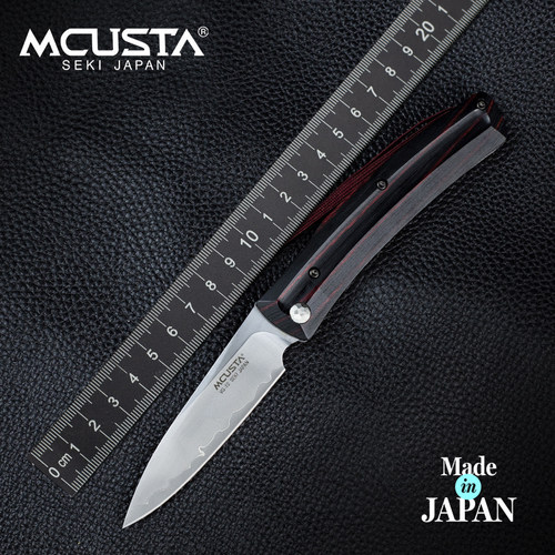 Mcusta传世家徽折叠刀日本进口
