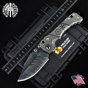 美国进口Miller Bros米勒兄弟T1刀展定制款高硬度战术重型折叠刀