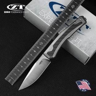 美国进口正品ZT零误差新款0556户外粉末钢野营战术防身折叠刀便携