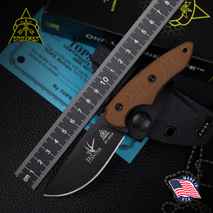 美国进口TOPS托普斯3Pointer户外轻量随身EDC多功能露营防身直刀