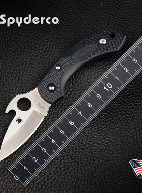 美国spyderco进口蜘蛛小蜻蜓二代C28轻量不锈钢折叠刀随身便携EDC