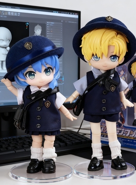 ob11娃衣 日式幼稚园套装幼儿园制服12分bjd娃娃GSC molly p9素体