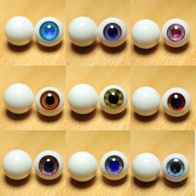 ob11娃娃彩色可动仿真玻璃眼珠BJD