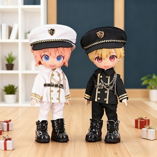 ob11娃衣 帅气制服套装gsc UFDOLL P9 p10素体穿 bjd娃娃12分娃衣