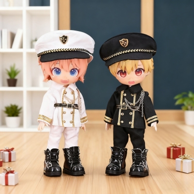 ob11娃衣 帅气制服套装gsc UFDOLL P9 p10素体穿 bjd娃娃12分娃衣