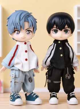 ob11娃衣 棒球服gsc粘土人 p9 p10 小铃铛阿巳素体穿 12分娃衣bjd