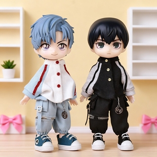 ob11娃衣 棒球服gsc粘土人 p9 p10 小铃铛阿巳素体穿 12分娃衣bjd