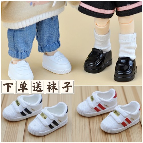 ob11娃鞋P9p1012分白色运动鞋