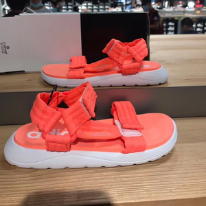 adidas阿迪达斯男女儿童夏防滑耐磨透气魔术贴休闲沙滩凉鞋FV8814