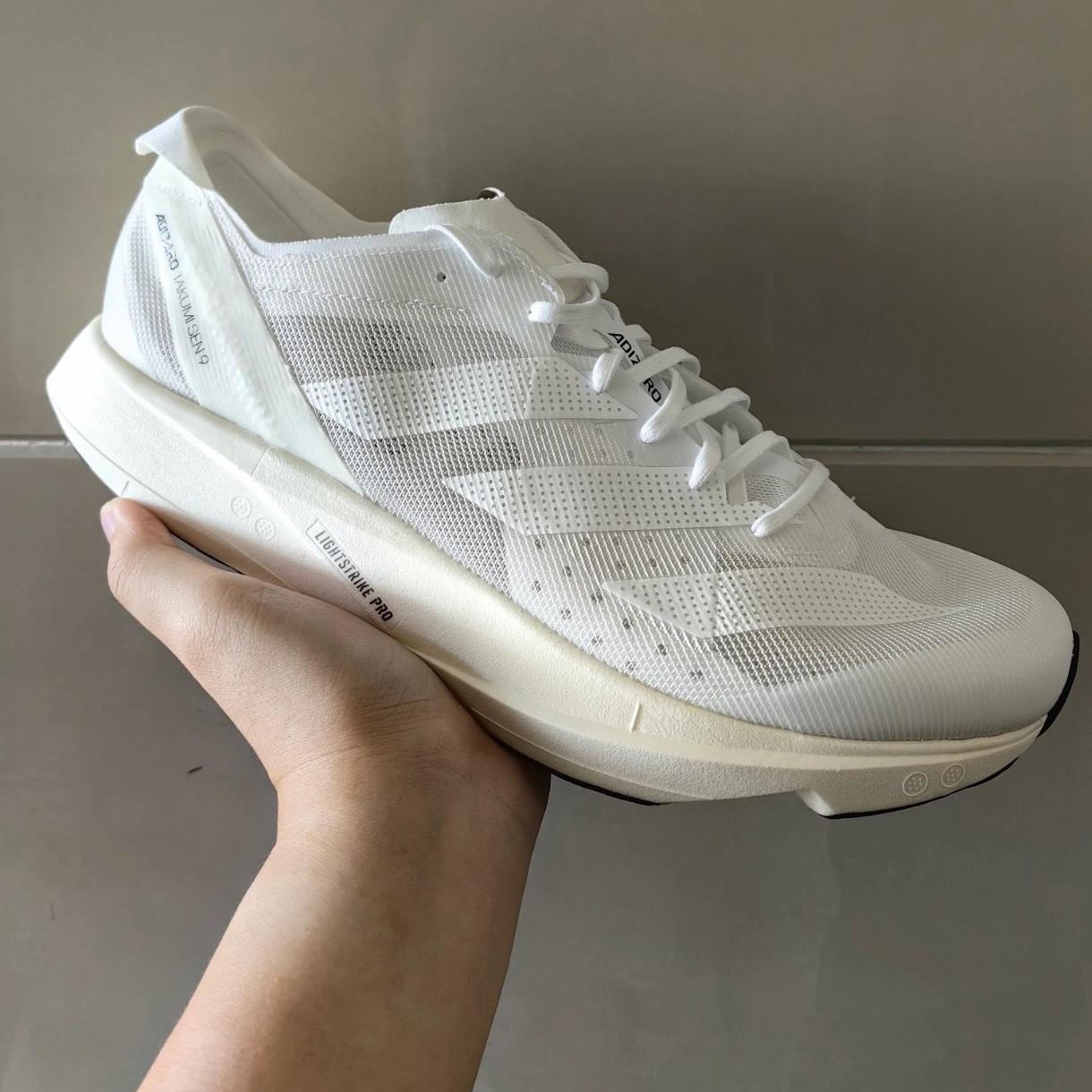 adidas阿迪达斯男鞋adizero takumi sen 9马拉松透气跑步鞋gy2594