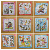 90年代 手帕 怀旧 回忆 卡通 收藏 米老鼠 老手绢