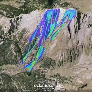RAMMS落石泥石流雪崩防灾模拟计算跳动距离流速冲击力评估帮代做