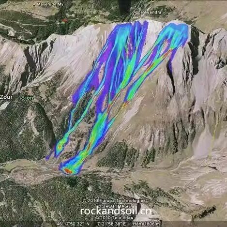 RAMMS落石泥石流雪崩防灾模拟计算跳动距离流速冲击力评估帮代做