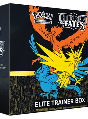 口袋妖怪SM11.5 Hidden Fates 美版卡牌三神鸟精英训练师盒大师盒