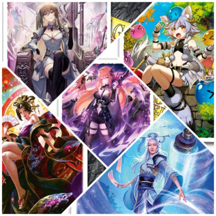 龙盾妹子图案卡套Grand Archive牌套万智牌龙珠PTCG血肉之战FB