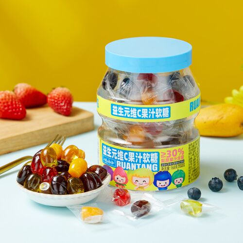 姗姗物语益生元维C果汁软糖168g