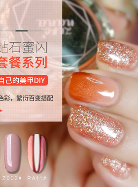 新品美甲套装甲油胶闪凝胶光疗胶