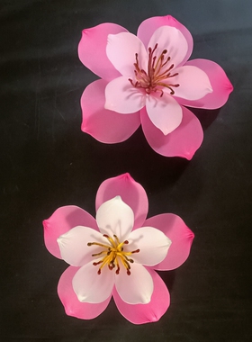 丝网花桃花美陈装饰布置舞蹈道具