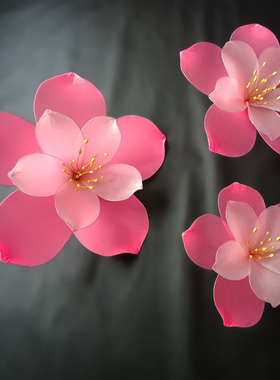 丝网花桃花舞台表演装饰布置假花