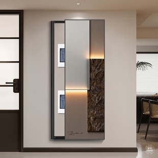 抽象几何大尺寸电表箱装饰画竖款配电箱弱电盒遮挡挂画网络盒壁画