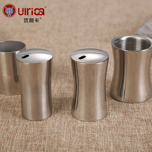 不锈钢腰形牙签盒牙签筒家居用品